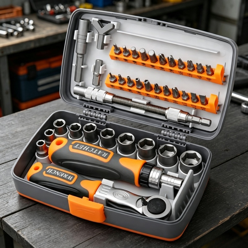 Power Tools Catalogue - Kit de tournevis à cliquet magnétique