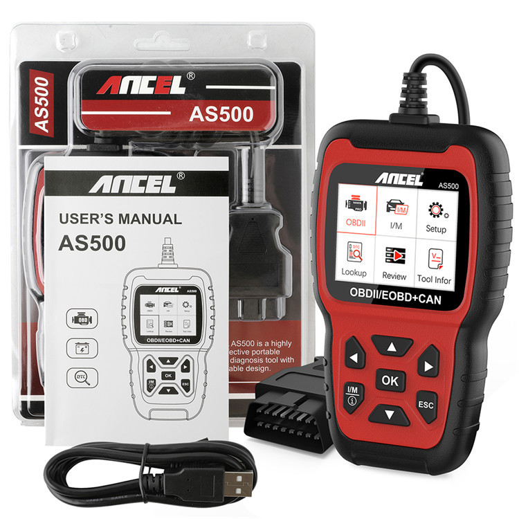 Power Tools English - Ancel AS500 OBD2 Scanner automatique d'énergie