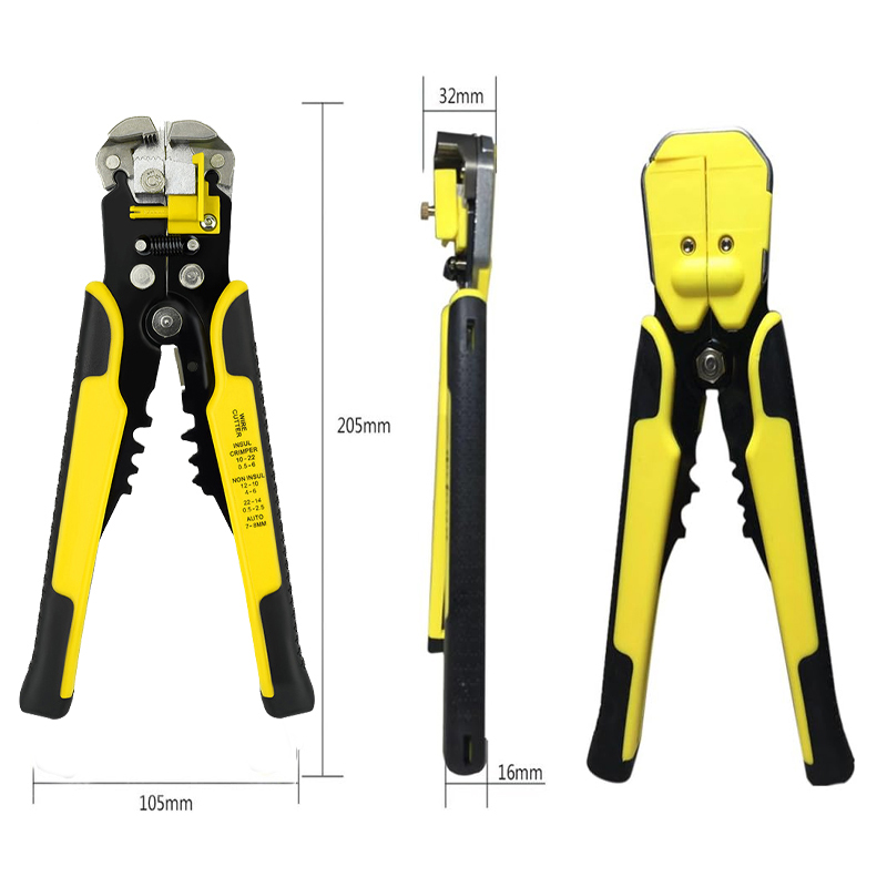 Power Tools Yellow - 【Nouveauté 2026】Pince à dénuder multifonctionnelle, coupe-câbles,