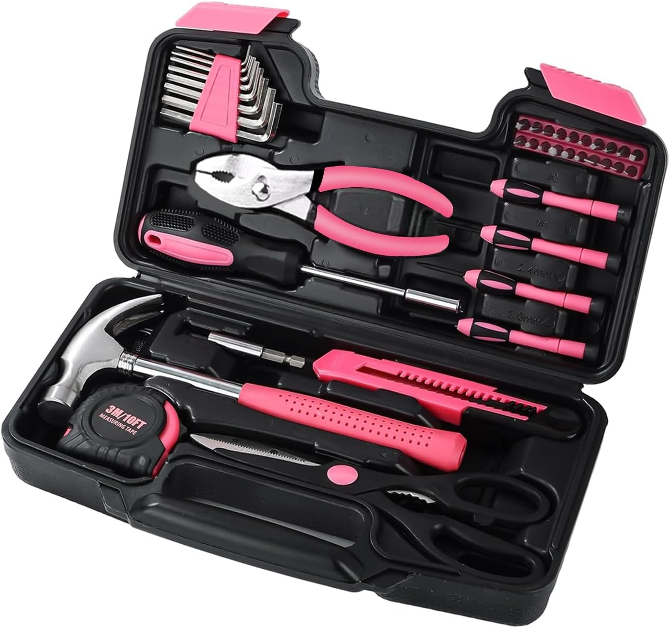 Power Tools Catalogue - Kit d'outils rose polyvalent pour femmes,