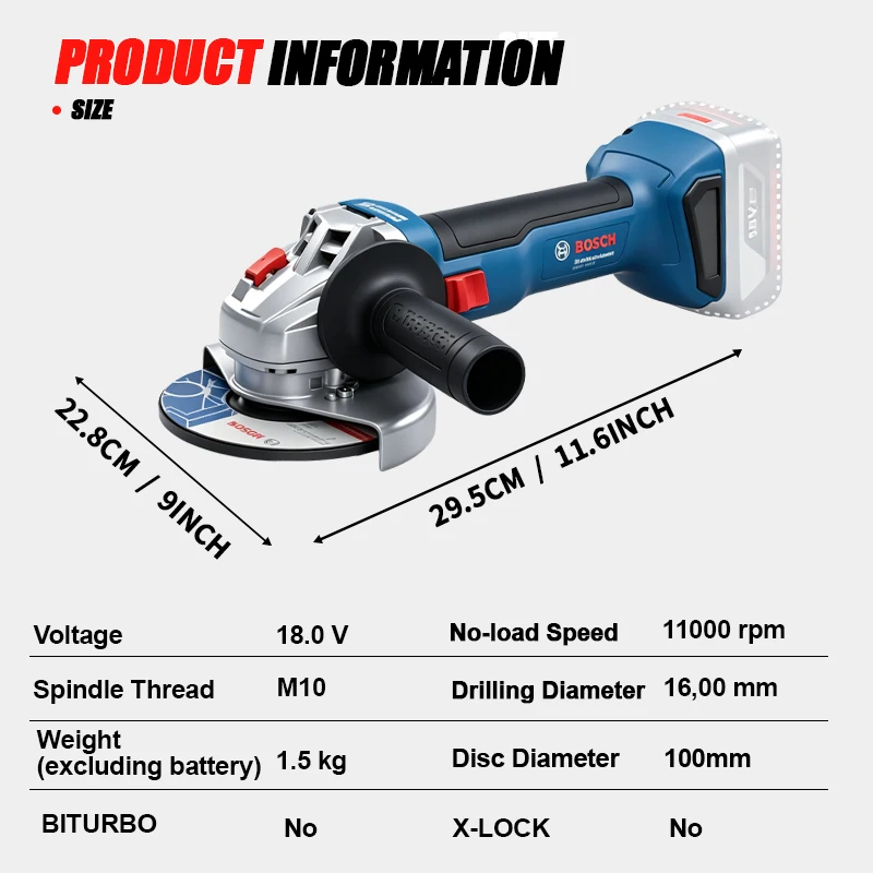 Meuleuse d'angle sans fil BOSC - Power Tools Cordless avis et prix