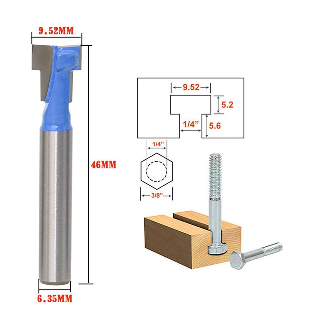 A11I 1/4 pouces tige t-slot co - Power Tools Woodworking avis et prix