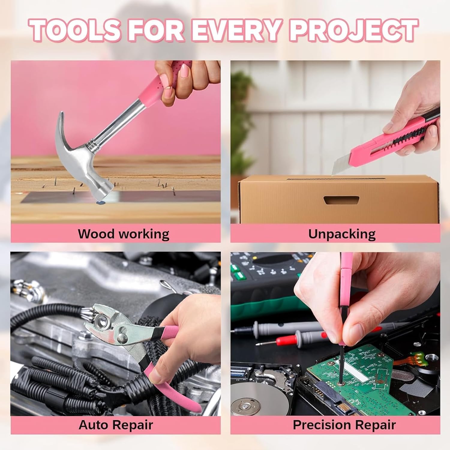 Kit d'outils rose polyvalent p - Power Tools Catalogue avis et prix
